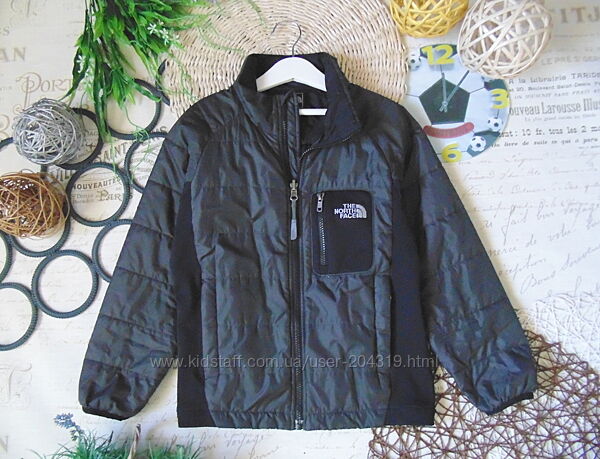Стіляча легенька демісезонна стьогана куртка на флісі The North Face