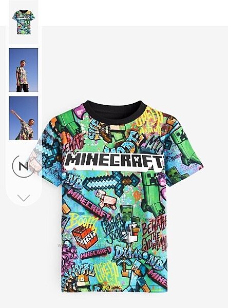 Бомбезна футболка Minecraft Next 