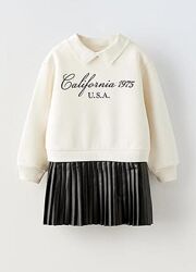 Стіляча комбінована сукня Zara