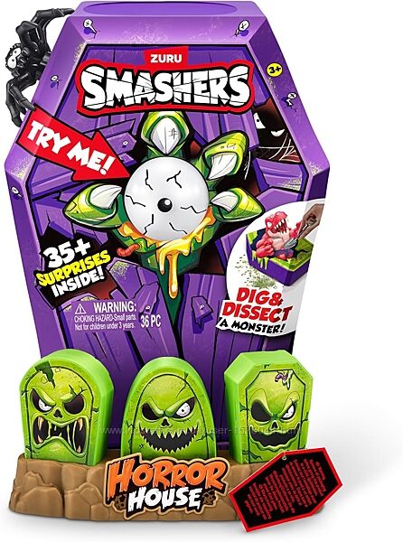 Игровой набор Дино Smashers Mega Horror House Black by ZURU