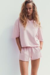 Женский летний костюм шорты и футболка zara