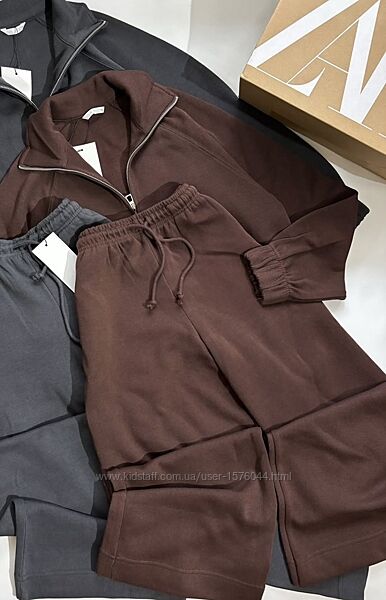 Женский коричневый костюм zara new