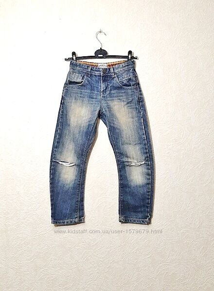 Брендовые джинсы синие на мальчика школа 7-12лет р34-36 Marks&Spencer