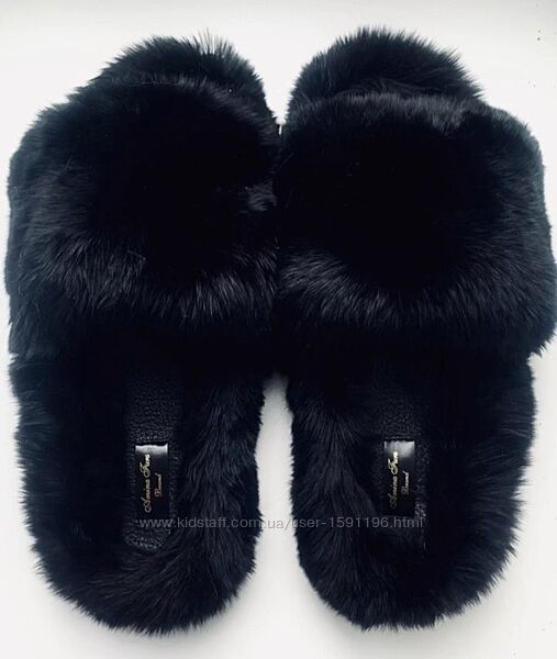 Шлепанцы из натурального меха шиншилы