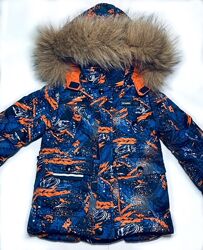 Зимний Комбинезон раздельный на мальчика 3-5 лет