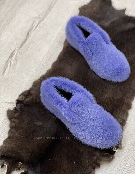Угги укороченные из меха норки