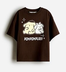 Футболка оверсайз топ футболки h&m з принтами 