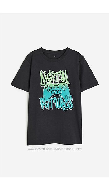 Футболка h&m підлітку футболки з принтом 