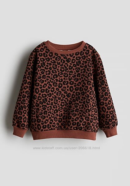 Плямисті світшоти H&M для дівчаток утеплений світшот 
