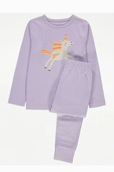 Дитяча піжама George бавовна піжами з єдинорогом 