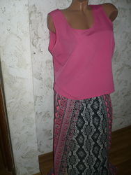 Юбка летняя и блуза костюмом продам М 46р. 