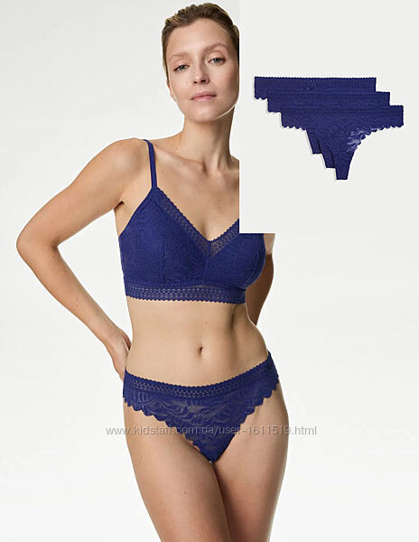 Комплект із 3х трусиків marks & spencer