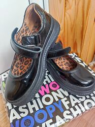 Туфлі шкіряні для дівчинки Woopy Fashion, 34 розмір 22.5 устілка, б/в