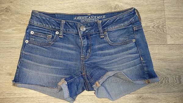 Шорты короткие джинсовые S размер UK 6 женские светлые American Eagle
