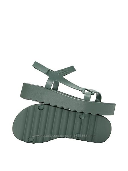 Босоніжки сандалі victoria´s secret pink strappy platform sport sandal