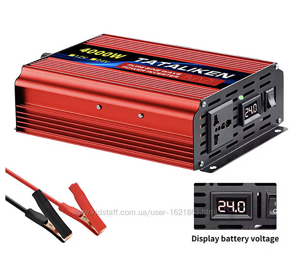 Інвертор TATALIKEN чистий синус 4000W 24-220 В