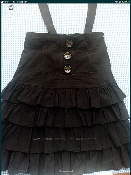 Сарафан, черный, юбка, р. 46 - 48, L, BASE YiFa costume