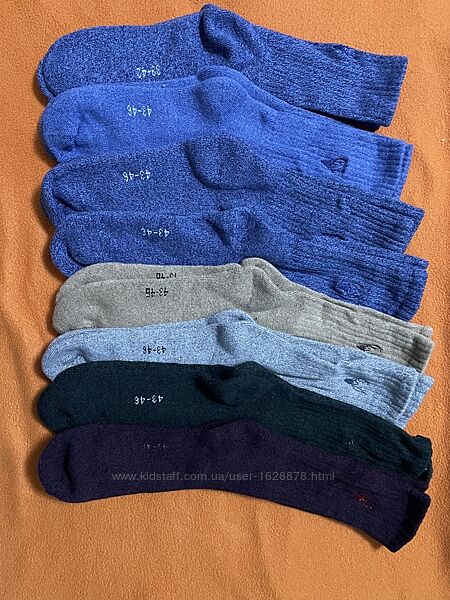 Теплі махрові носки для чоловіків відомих брендів