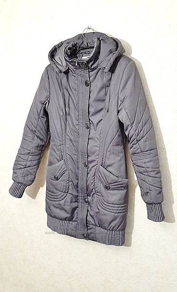 Куртка полу-пальто с капюшоном женская зима-весна сиреневая 44-46 FREEWIL