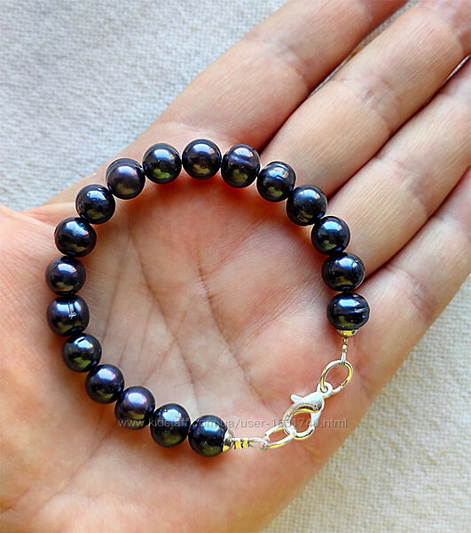 Жемчужный браслет, натуральный жемчуг, подарок девушке, браслет с жемчугом