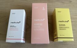 Medicube pdrn pink peptide serum/night wrapping mask/glow serum