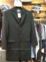 Мужское шерстяное  пальто бренд  H&M р. 48