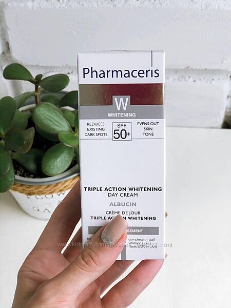 Pharmaceris W whitening spf 50  Albucin Крем для лица тройной отбеливающий