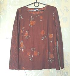 Отличная красивая футболка с длинным рукавом, лонгслив XL/48-50
