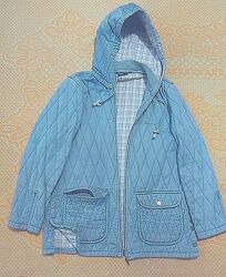 Утепленная стёганная джинсовая куртка с капюшоном XL/48-50. Lafel-nier