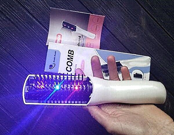 Расческа массажер с инфракрасным излучением для массажа и роста волос, COMB