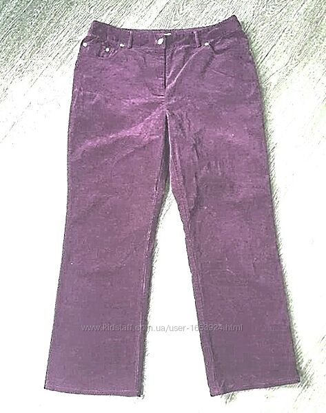Отличные вельветовые фиолетового цвета джинсы брюки, 16/XL/50-52
