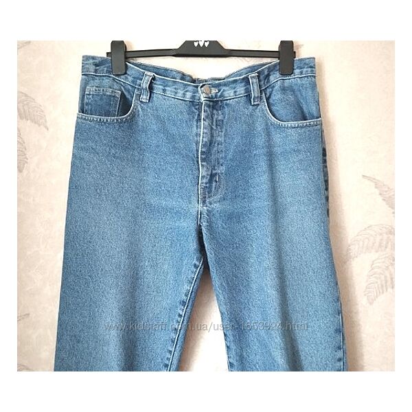 Плотные прямые джинсы высокая посадка, XL/XXL-50/52