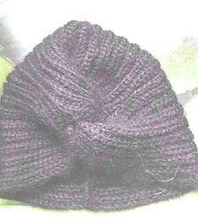 Модная теплая мохеровая шапочка-чалма на размер 55-57, Италия