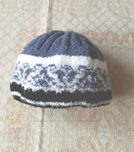 Двойная плотная шапочка на размер 54-56