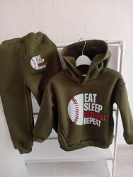 Дитячий теплий костюм на флісі, 3-4 роки, зріст 92-104