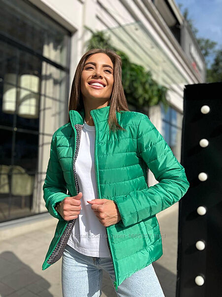  Куртка женская демисезонная зеленая код П770