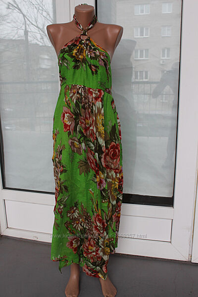  Сарафан женский летний зеленый П1042 Уценка читайте описание