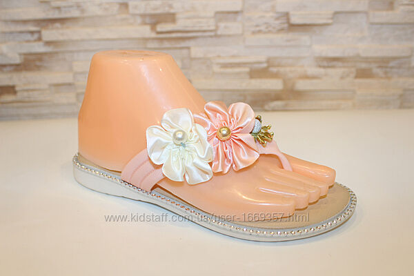  Вєтнамки жіночі рожеві з квітами Б1197-1