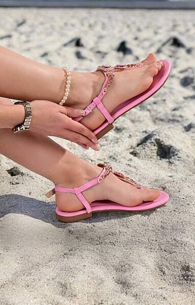 Босоніжки жіночі рожеві Б1704