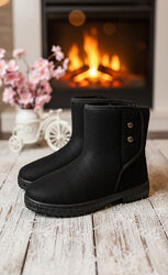 Чоботи жіночі зимові чорні войлок С245