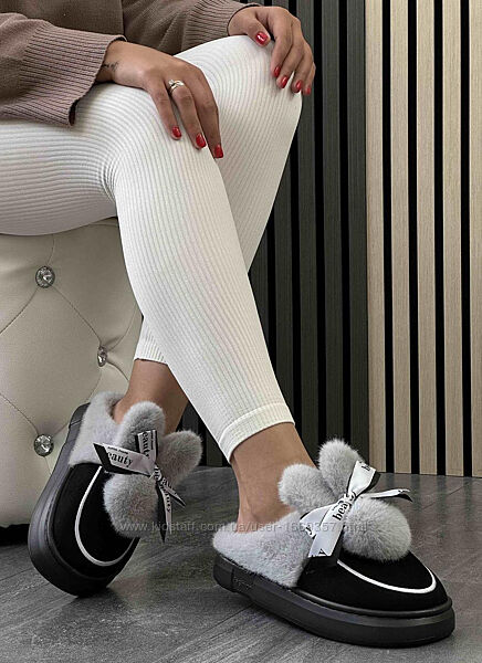 Жіночі кімнатні чорні капці Тп175 Уцінка читайте опис