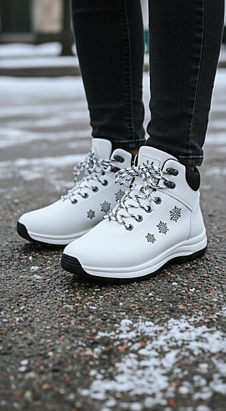  Черевики жіночі зимові білі С467 Уцінка читайте опис