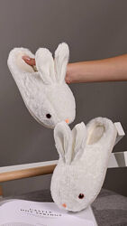  Жіночі білі капці зі штучного хутра у формі кролика Тп165