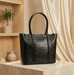 Сумка жіноча чорна з натуральної шкіри код 25-00109