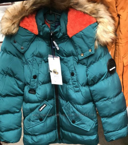 Зимова курточка для хлопчика, Угорщина, Grace, 4роки ,  бірюза 