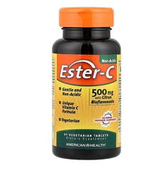 American Health, Ester-C с цитрусовыми биофлавоноидами, 500 мг, 90 капсул