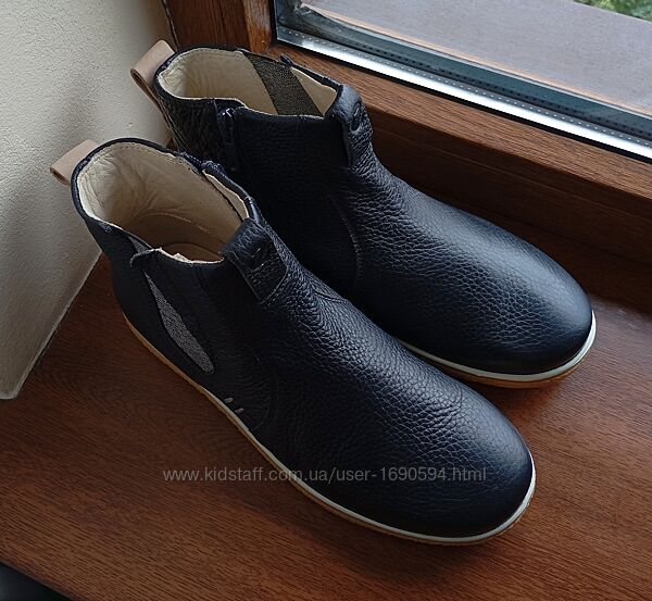 Черевики ecco crepetray 760112 оригінал нові р.35 сині натуральна шкіра