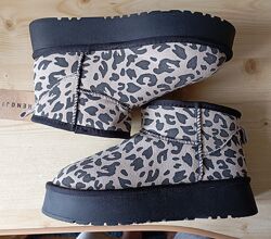 Уггі зимові hengji t26-1 натуральний нубук і хутро р. 38,39,40 нові