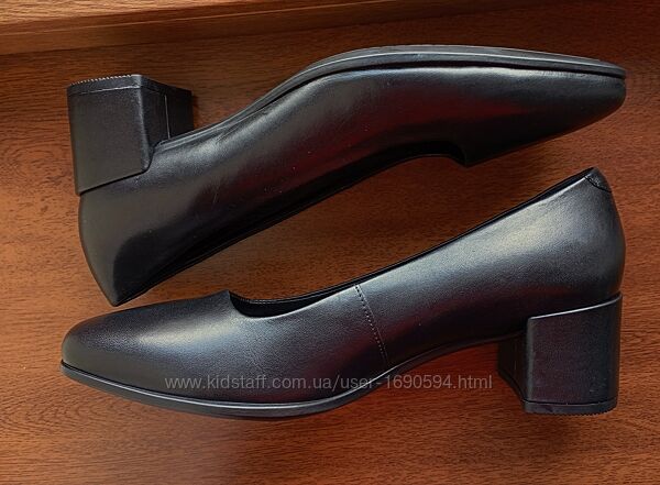 Туфлі ecco shape squared 35 black 290503 оригінал нові розмір 38,37 чорні 