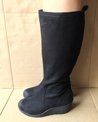 Чоботи ecco bella wedge 282513 оригінал натуральний нубук р. 37,38 нові